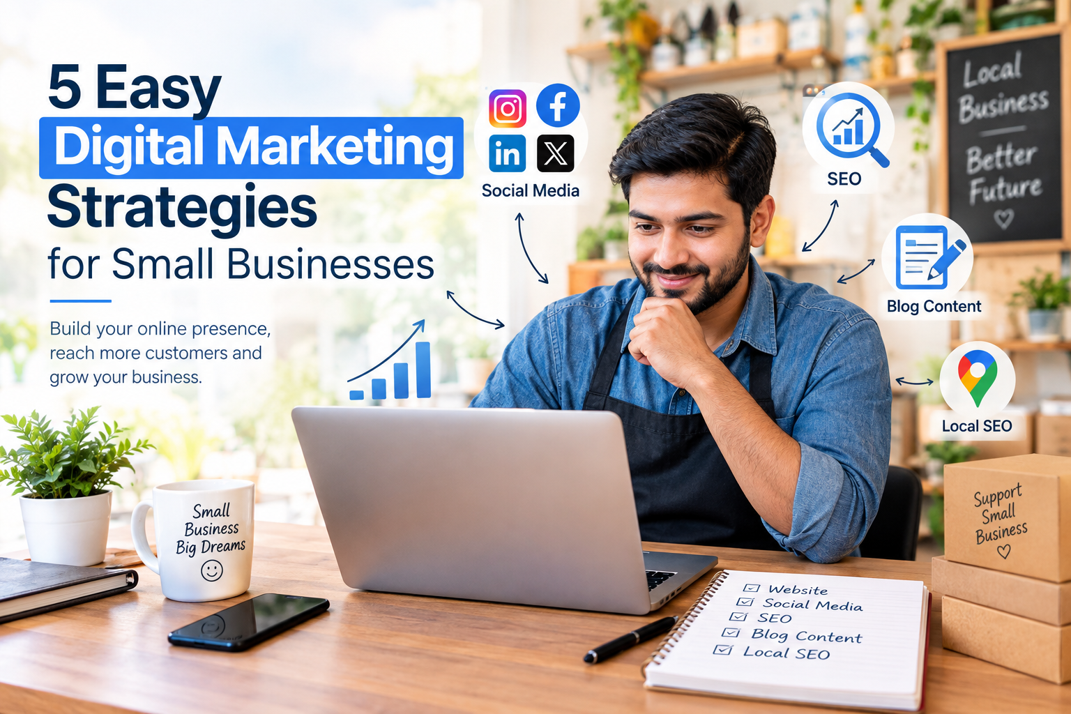 5 Easy Digital Marketing Strategies for Small Businesses